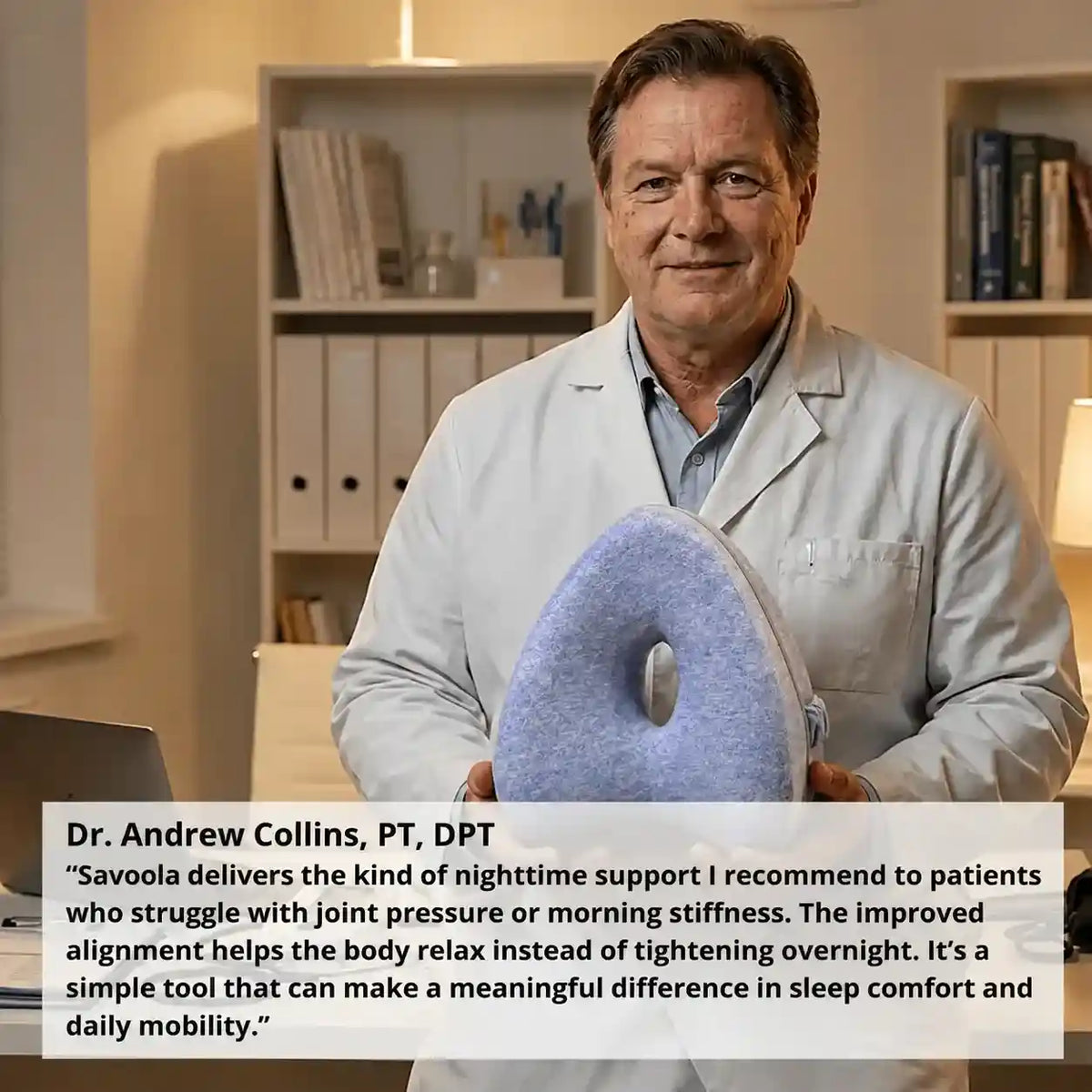 Contoured Knee Support Pillow