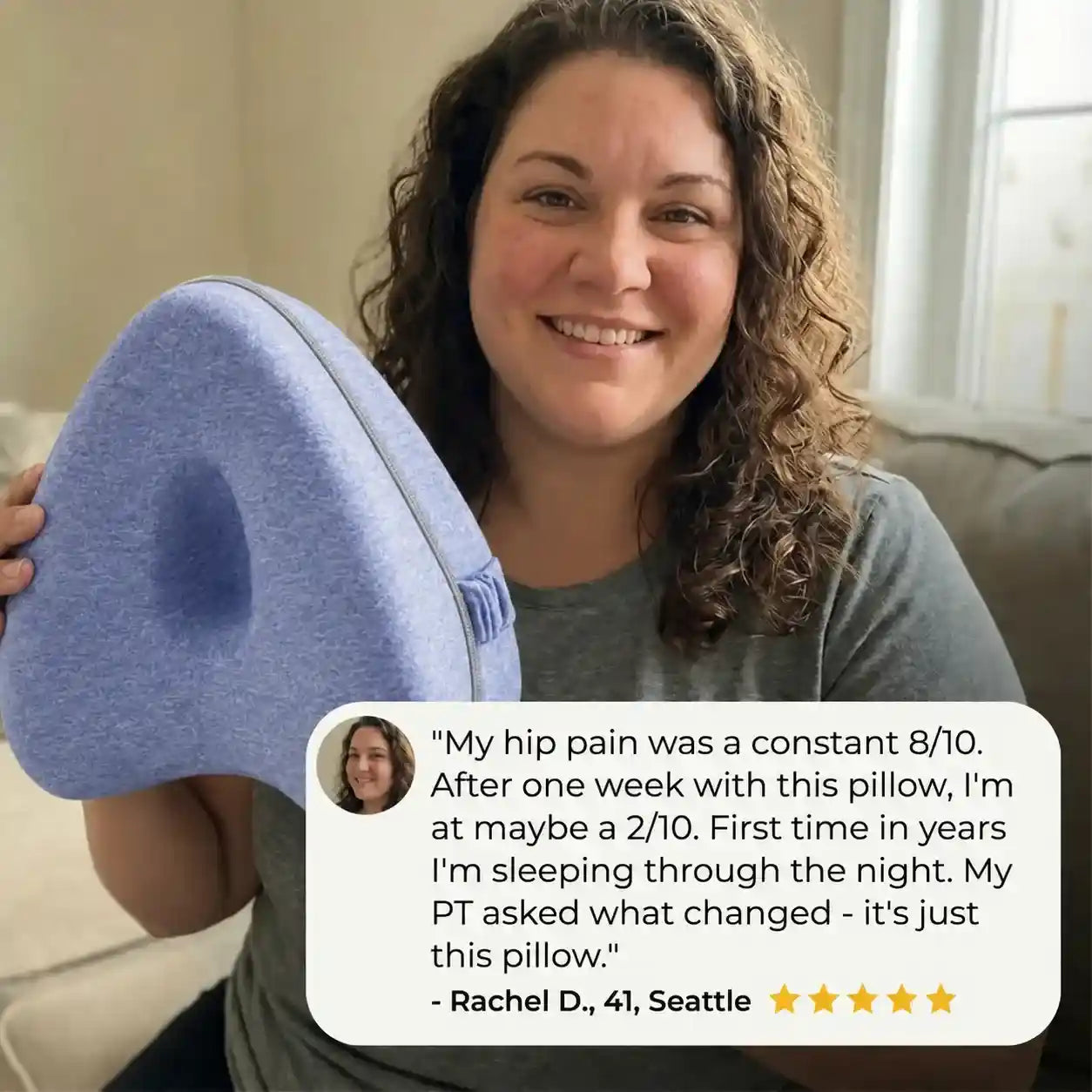 Contoured Knee Support Pillow