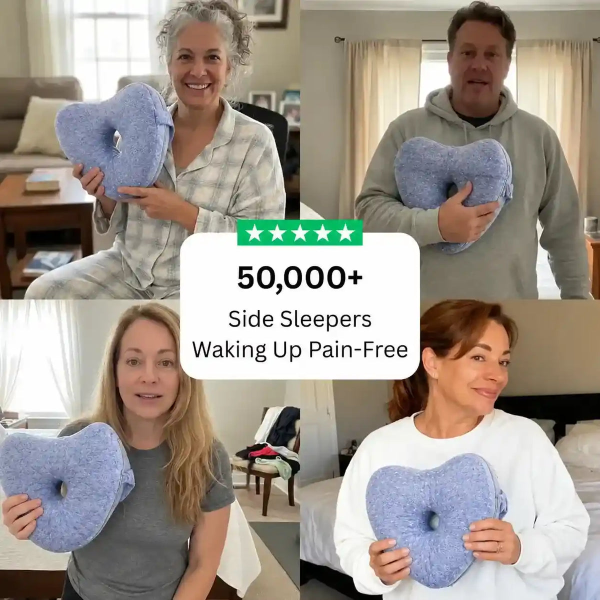 Contoured Knee Support Pillow