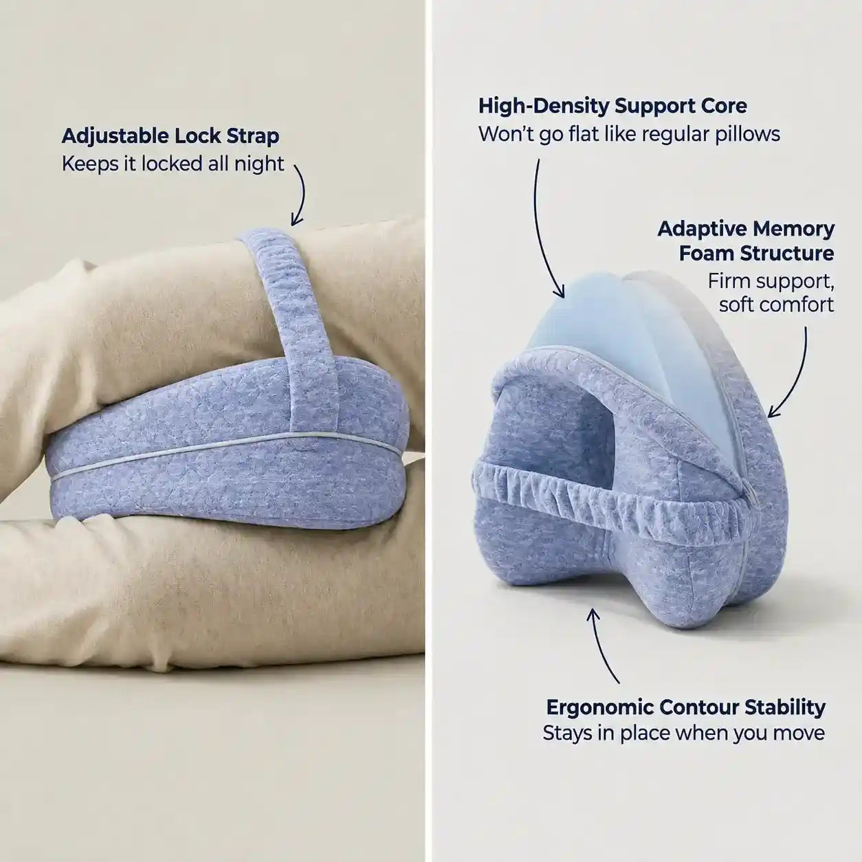 Contoured Knee Support Pillow
