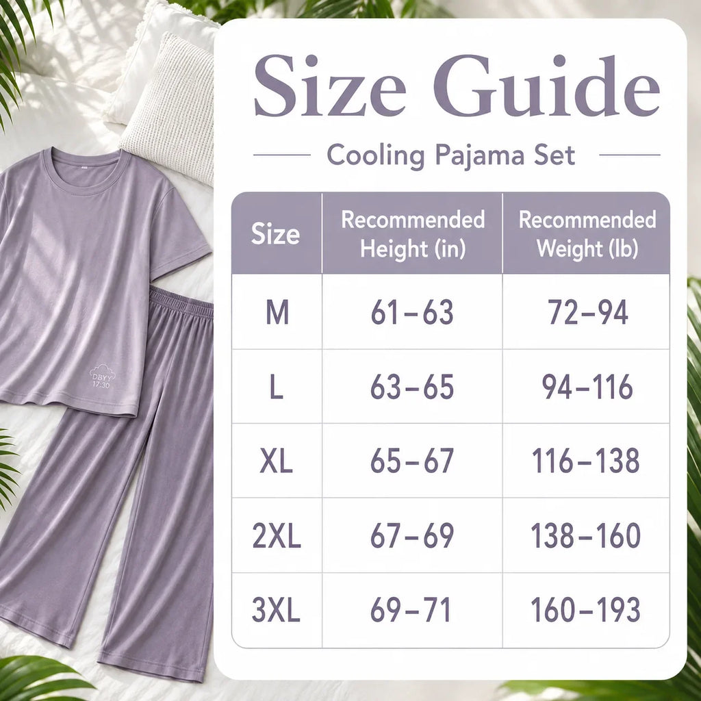 Cooling Long Pajama Set